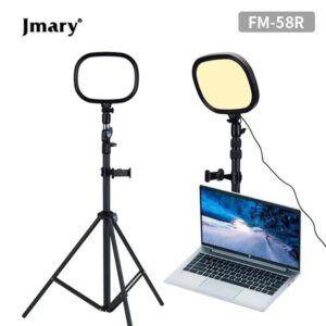 JMARY FM-58R Photography Fill Light 180-Degree Rotatable 9-inch LED Light for Live Streaming