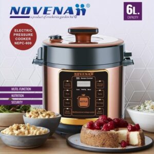 Novena Electric Multifunction Pressure Cooker , 6L with 8 cooking setup