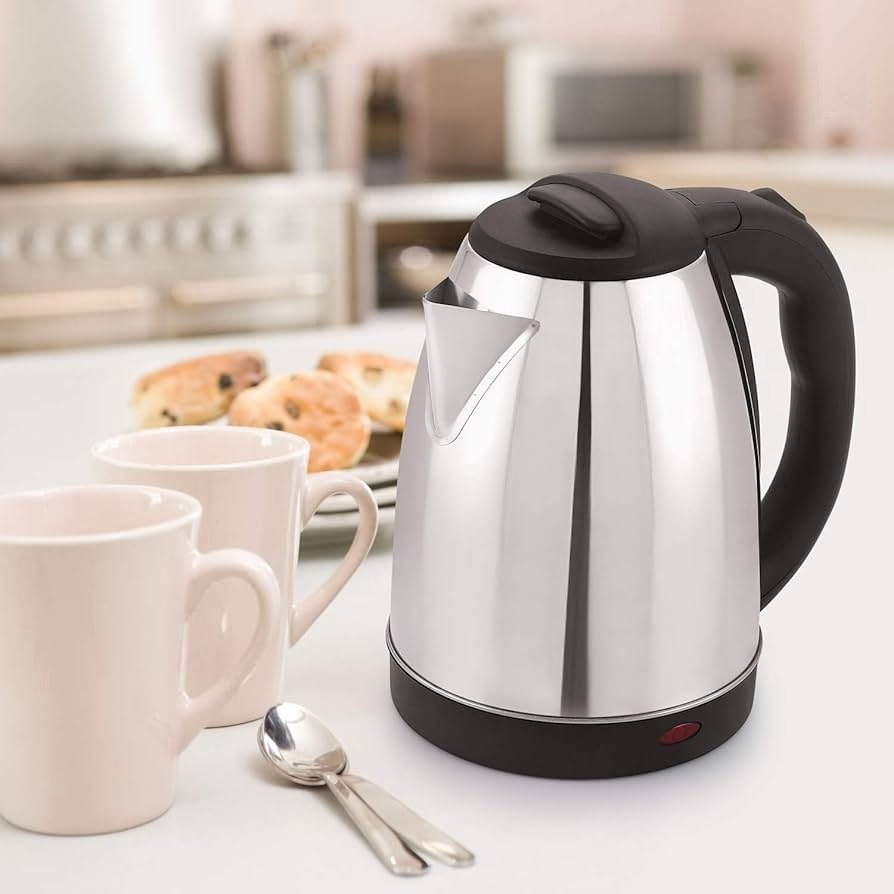 Electric Kettle - 1.8L - Silver and Black - Elevate Your Tea-Making Experience - Image 4