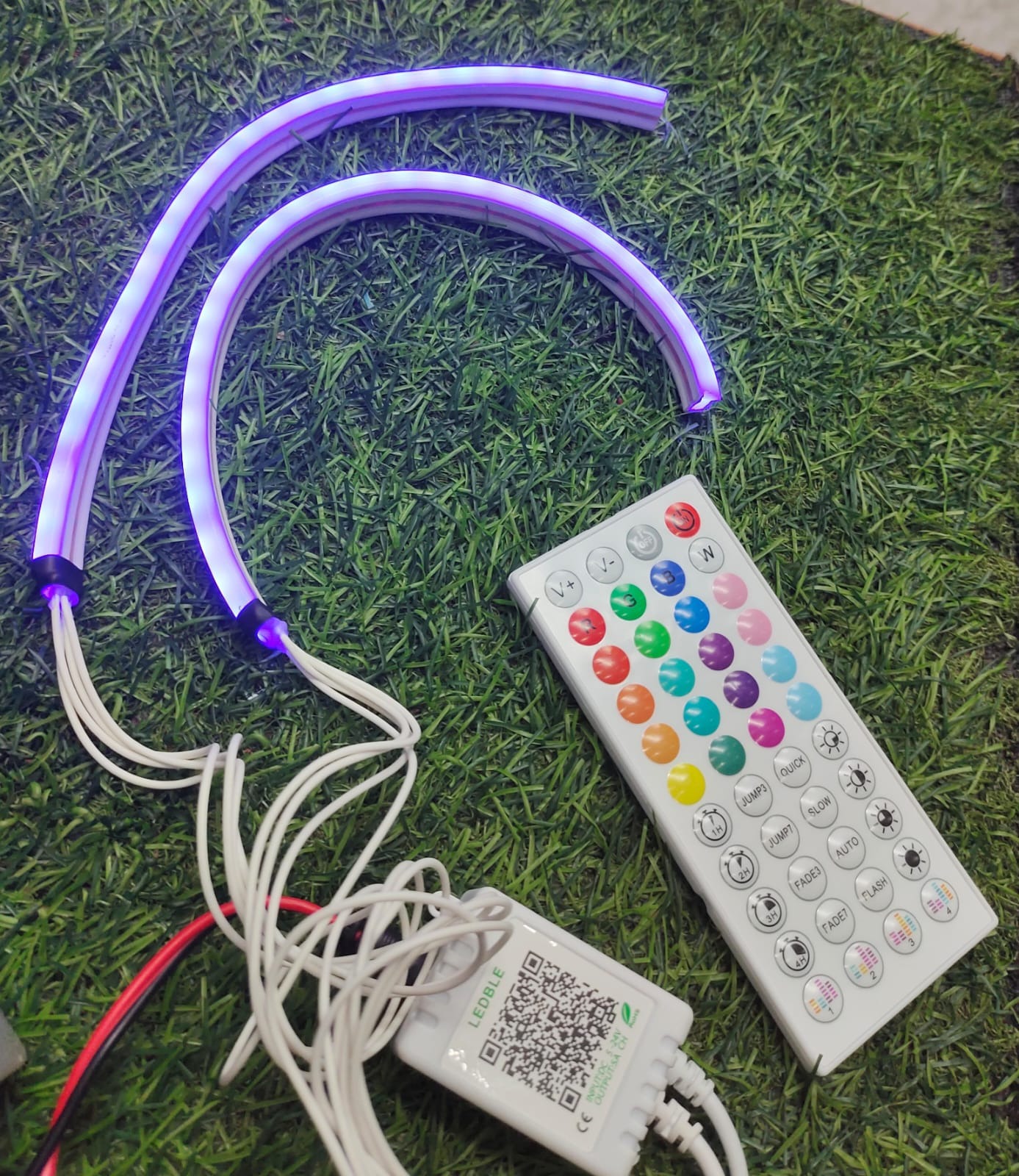 DRL with remote & Apps Control For bike & car - Image 3