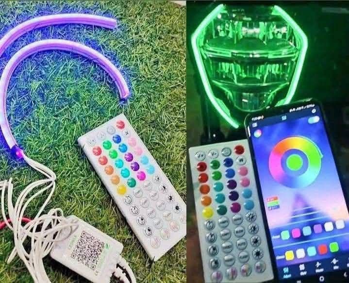 DRL with remote & Apps Control For bike & car